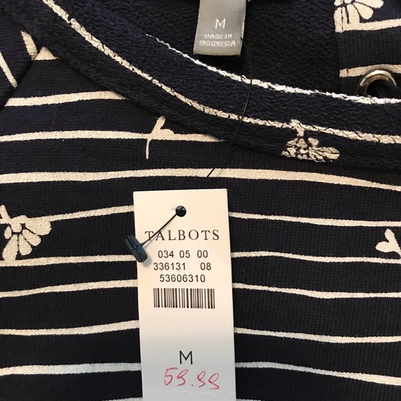 T by Talbots long sleeve mixed print dress NWT - Picture 7 of 9